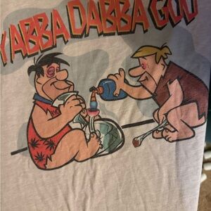Vintage Flintstones Graphic Tee, Yabba Dabba Doo, XL